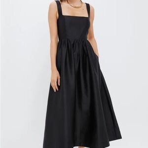 Tuckernuck Black Dupioni Esme Dress